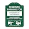 Signmission Reserved Parking for Student of the Month Unauthorized Vehicles Towed Away, A-DES-GW-1824-23074 A-DES-GW-1824-23074 - alternate 1